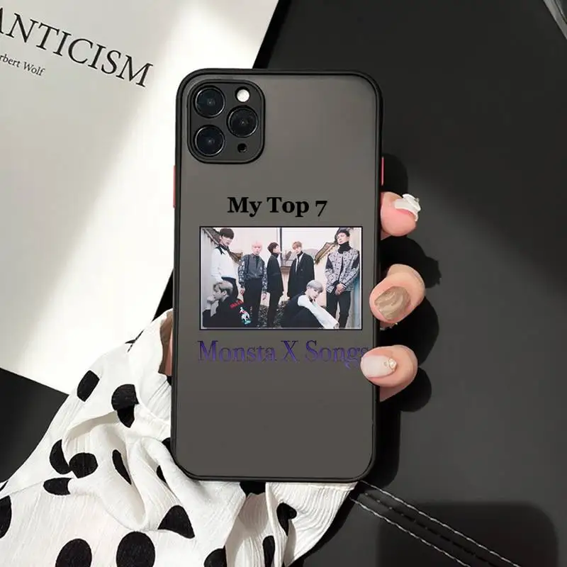 monsta x kpop group luxury Phone Cases funda matte transparent For iphone 7 8 11 12 plus mini x xs xr pro max cover
monsta x kpop group luxury Phone Cases funda matte transparent For iphone 7 8 11 12 plus mini x xs xr pro max cover