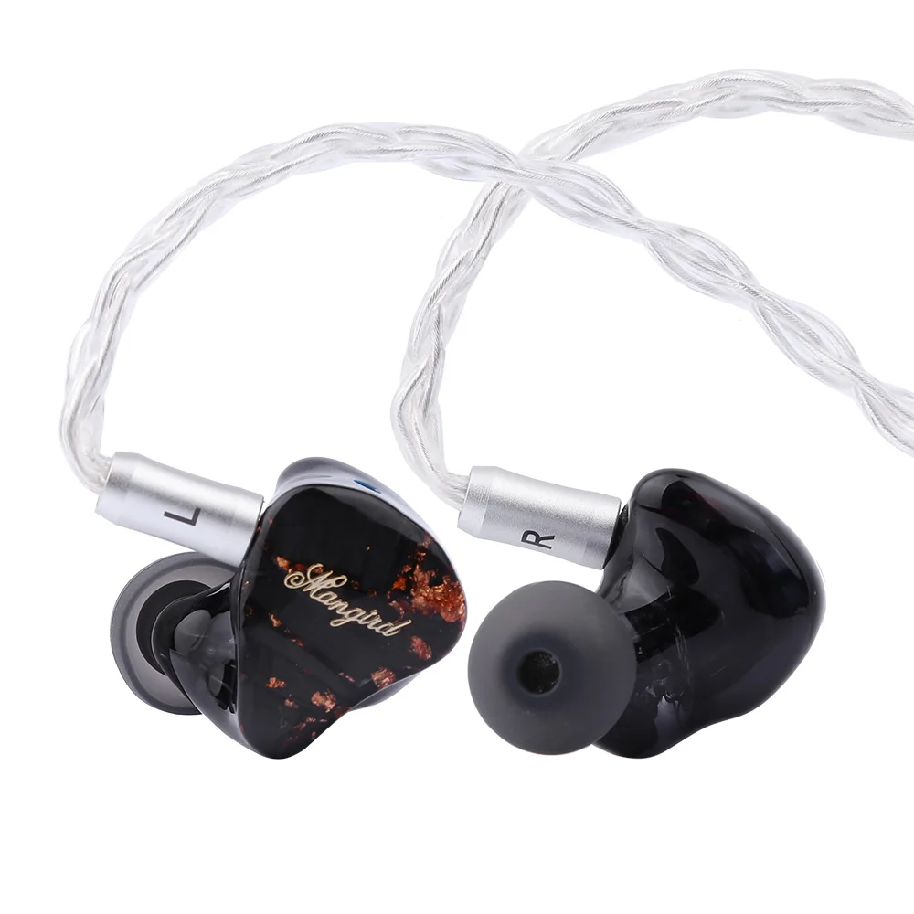 

Гибридные Hi-Fi наушники-вкладыши Mangird Tea 6BA + 1DD с 0,78 2-контактным съемным кабелем, наушники для аудиофилов, музыкантов