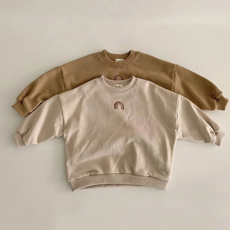 Baby Clothes Autumn Baby Girls Rainbow Embroidery Sweatshirts Tops Kids Long Sleeve T-shirt Toddler Boys Casual Sweater
Baby Clothes Autumn Baby Girls Rainbow Embroidery Sweatshirts Tops Kids Long Sleeve T-shirt Toddler Boys Casual Sweater