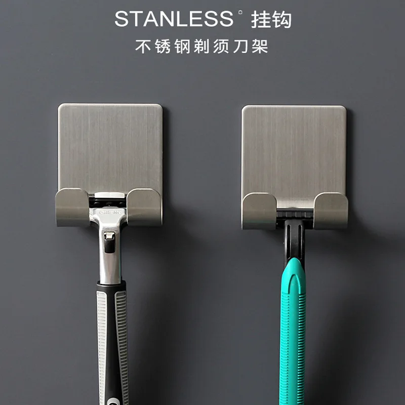 Razor Rack Self-adhesive Stainless Steel Hook Bracket Stainless Steel Storage Hook Shower Hook Bathroom Kitchen Finisher
Razor Rack Self-adhesive Stainless Steel Hook Bracket Stainless Steel Storage Hook Shower Hook Bathroom Kitchen Finisher