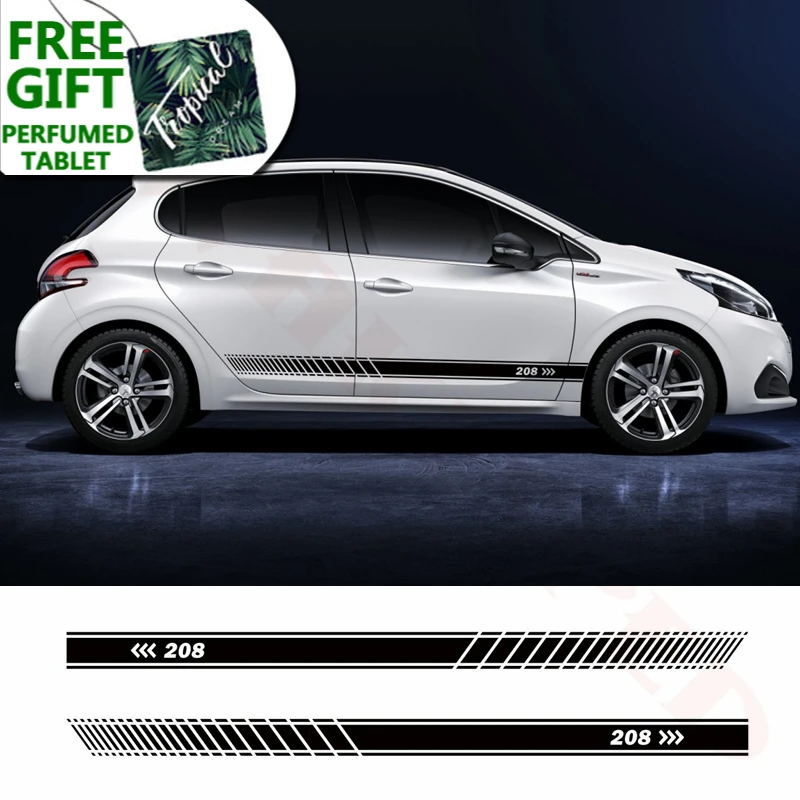 Car Sticker Auto Body Door Sticker Vinyl Decal Side Stripes Side Stickers For Peugeot 208 Car Styling Accessories Decals
Car Sticker Auto Body Door Sticker Vinyl Decal Side Stripes Side Stickers For Peugeot 208 Car Styling Accessories Decals