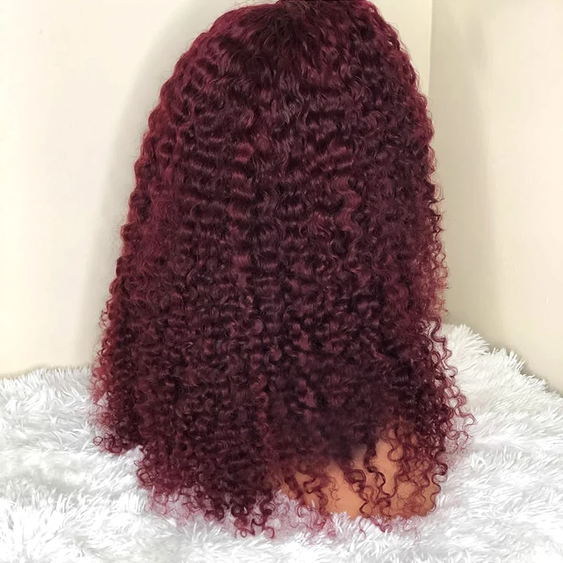 Brazilian Glueless Soft 180% Density Curly Dark Wine Preplucked Remy 13x4 Lace Front Wig With Babyhair Human Hair Wig For Women
Brazilian Glueless Soft 180% Density Curly Dark Wine Preplucked Remy 13x4 Lace Front Wig With Babyhair Human Hair Wig For Women