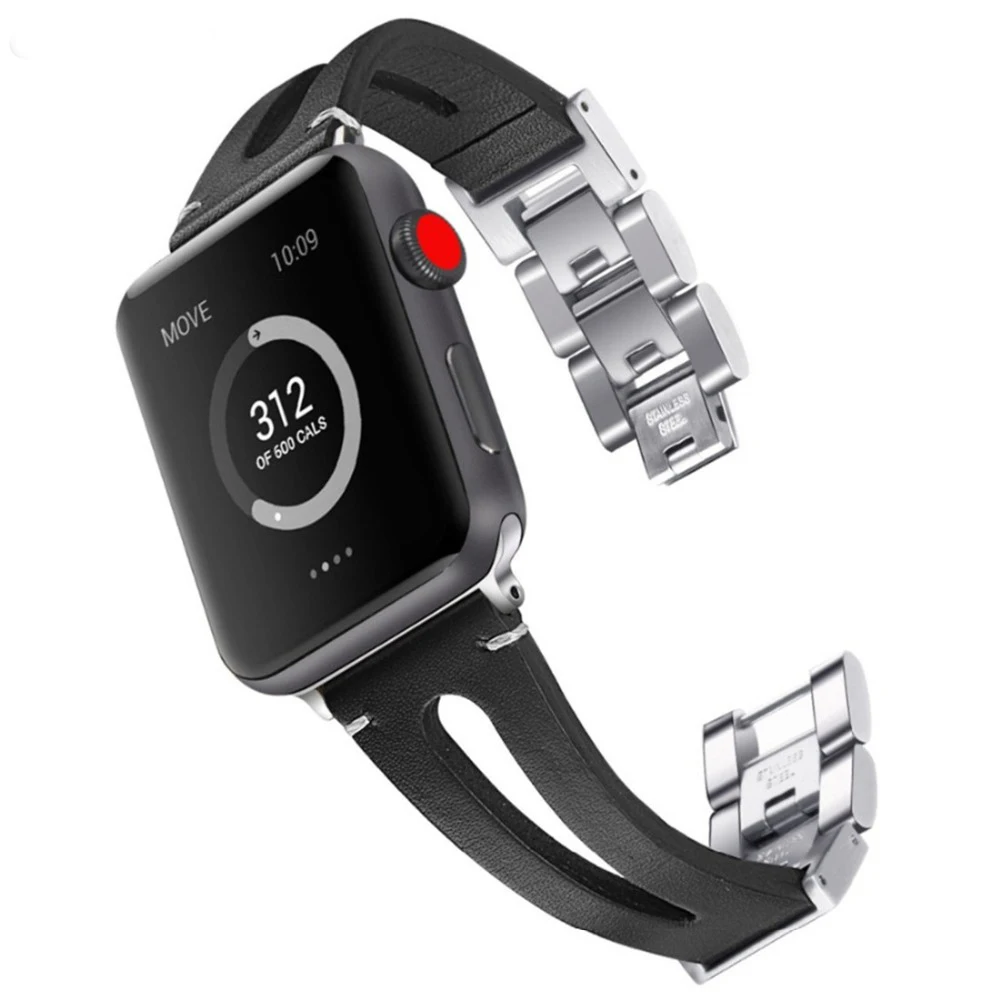 Leather Strap For Apple Watch Band Apple Watch 5 4 3 44mm 40mm iWatch 42mm 38mm Band Stainless Steel Clasp Bracelet Accessories
Leather Strap For Apple Watch Band Apple Watch 5 4 3 44mm 40mm iWatch 42mm 38mm Band Stainless Steel Clasp Bracelet Accessories