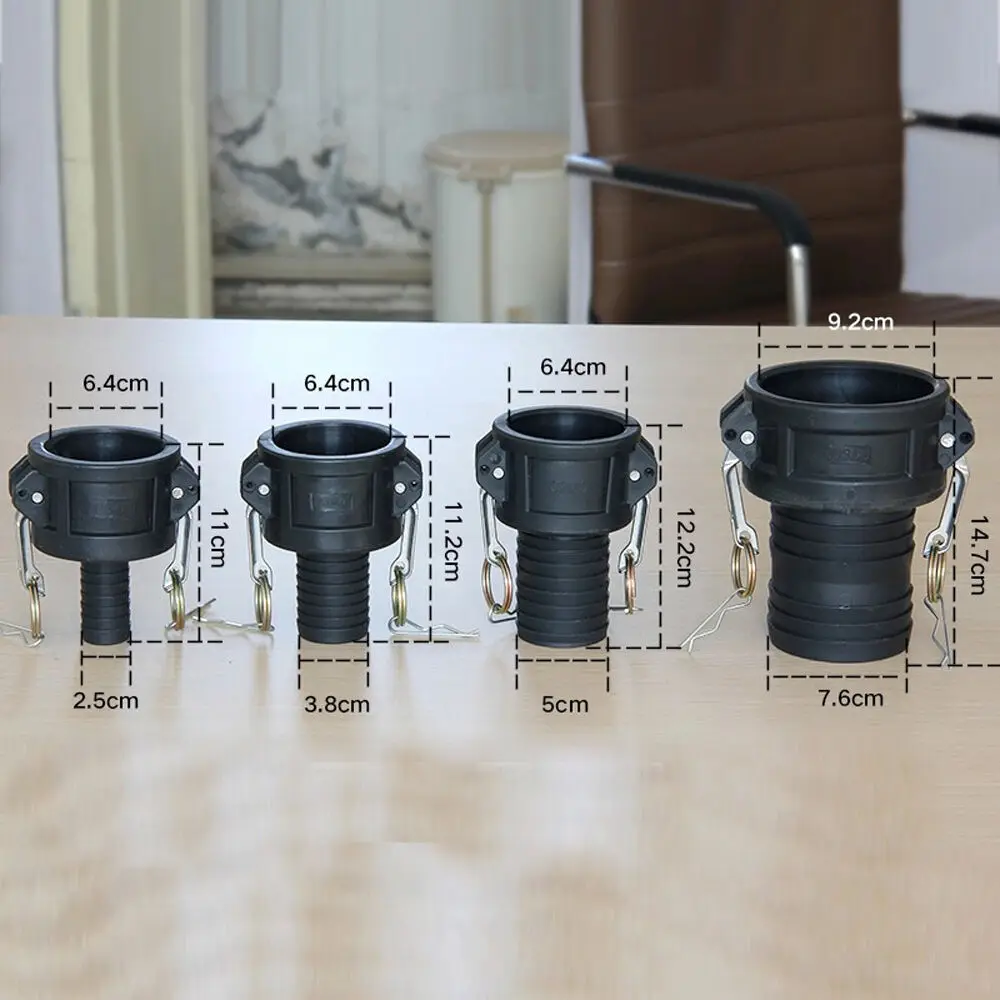 1000L IBC резервуар для воды Hosetail Быстроразъемное соединение камлок Соединительный