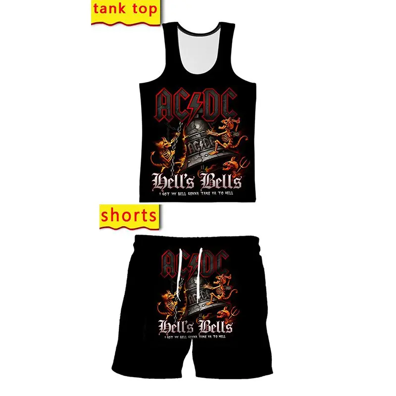 Ac Dc 3d Print Tank Tops and Shorts Men Two Piece Sets Jogging Tracksuit Women Sportswear Summer Suits Casual Plus Size Clothing
Ac Dc 3d Print Tank Tops and Shorts Men Two Piece Sets Jogging Tracksuit Women Sportswear Summer Suits Casual Plus Size Clothing