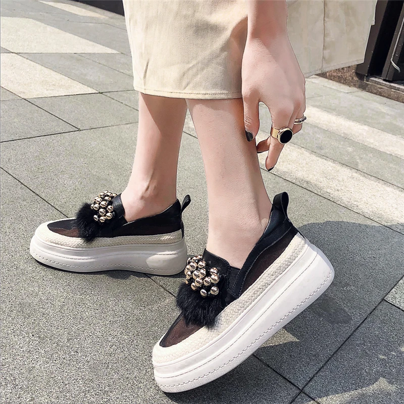CONASCO 2020 Spring Summer New Arrival Fashion Casual Women Flats Loafers String Bead Fringe Mesh Flat Platform Shoes Woman
CONASCO 2020 Spring Summer New Arrival Fashion Casual Women Flats Loafers String Bead Fringe Mesh Flat Platform Shoes Woman