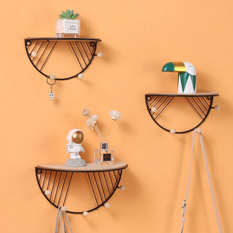 Modern Simple Iron Hook Wall Shelf Home Living Room Wall Decoration Multi-function Key Kook
Modern Simple Iron Hook Wall Shelf Home Living Room Wall Decoration Multi-function Key Kook