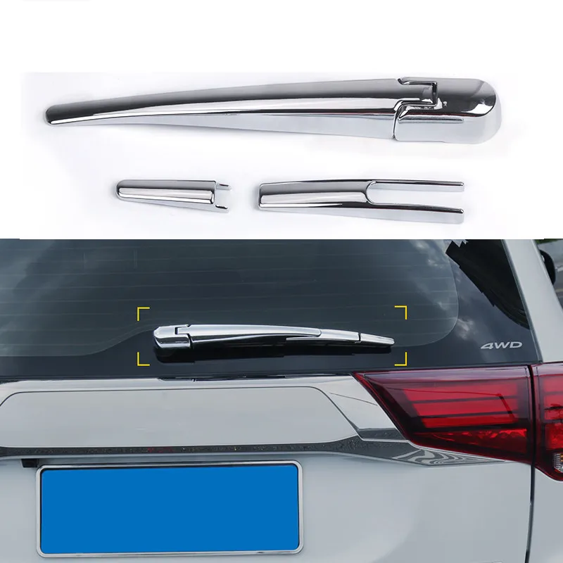 RR задняя крышка стеклоочистителя полоса для Mitsubishi Outlander 2013 2014 2015 2016 2017 2018 Хром ABS