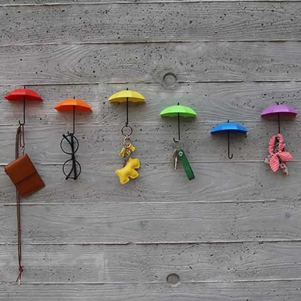 Umbrella Wall Hook Colorful Key Hair Pin Holder Storage Tray Rack Decorative Hanger Kitchen Organizer Bathroom Accessories
Umbrella Wall Hook Colorful Key Hair Pin Holder Storage Tray Rack Decorative Hanger Kitchen Organizer Bathroom Accessories
