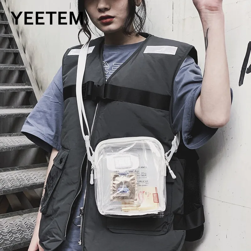 Fashion Shoulder Bag Women Waterproof Transparent PVC Messenger Bag Men Women All-match Ins Mobile Phone Bag Side Bag Purse
Fashion Shoulder Bag Women Waterproof Transparent PVC Messenger Bag Men Women All-match Ins Mobile Phone Bag Side Bag Purse