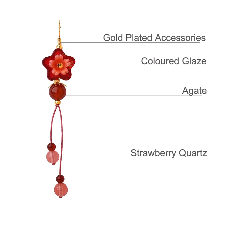 Vintage Ethnic Style Red Coloured Glaze Flower Dangle Earrings Women Chinese Style Wedding Drop Earrings Woman Girl Jewelry Gift
Vintage Ethnic Style Red Coloured Glaze Flower Dangle Earrings Women Chinese Style Wedding Drop Earrings Woman Girl Jewelry Gift