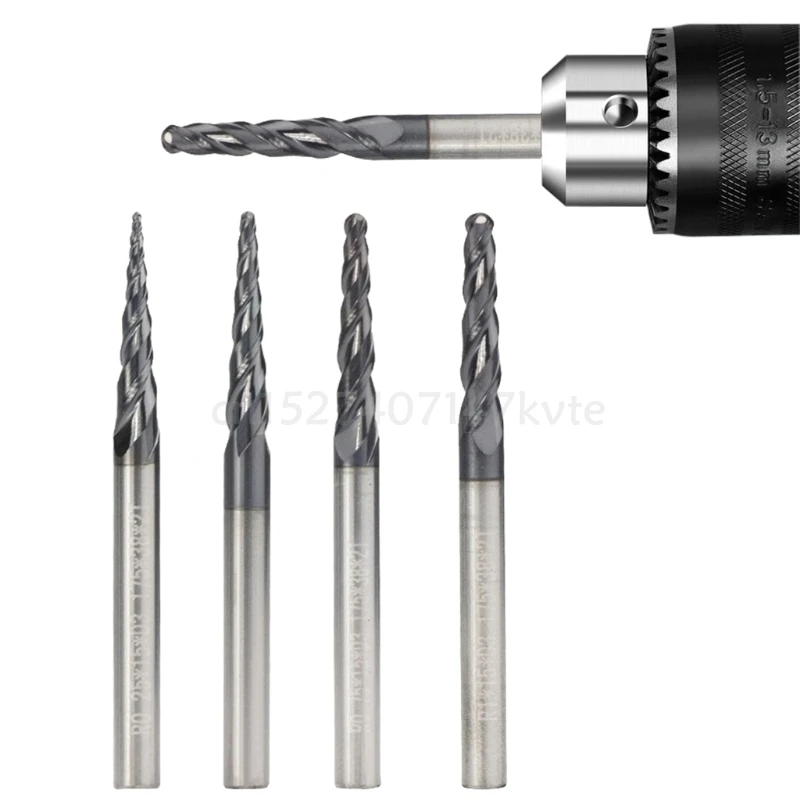 Tapered Ball Nose End Mill 3.175mm Shank Carbide Wood Engraving Bit CNC Router Bit Milling Cutter R0.25/0.5/0.75/1.0
Tapered Ball Nose End Mill 3.175mm Shank Carbide Wood Engraving Bit CNC Router Bit Milling Cutter R0.25/0.5/0.75/1.0