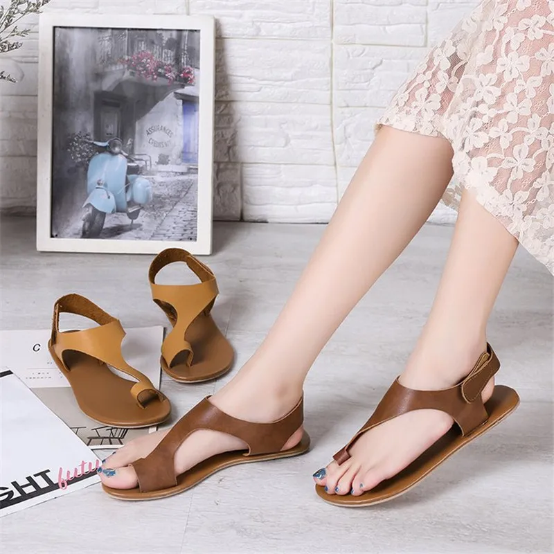 Summer Women's Flat Beach Shoes Ladies Fashion Leather Solid Color Clip Toe Sandals Shoes Sandalias Mujer Plus Size 35-43
Summer Women's Flat Beach Shoes Ladies Fashion Leather Solid Color Clip Toe Sandals Shoes Sandalias Mujer Plus Size 35-43