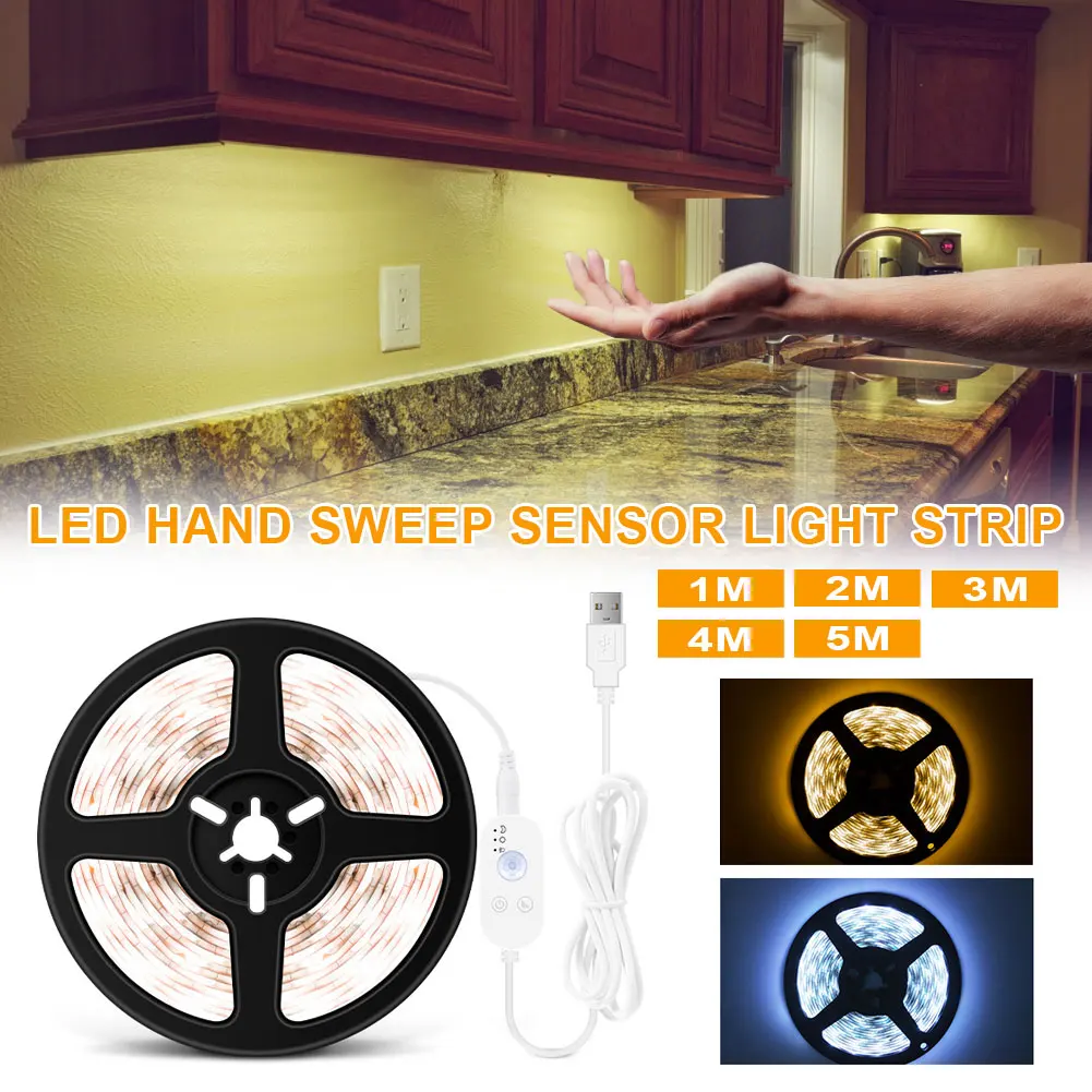 Motion Sensor LED Light Strip Dimmable Hand Wave Activated Waterproof LED Light Strip for Closet, Cabinet Stairs DC 5V Colorful
Motion Sensor LED Light Strip Dimmable Hand Wave Activated Waterproof LED Light Strip for Closet, Cabinet Stairs DC 5V Colorful