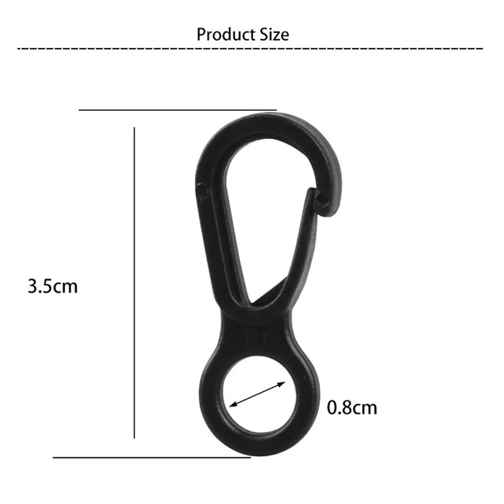 10Pcs Hook Camping Hook Plastic Quick Release Key Rings - Spring Clip Carabiner Camping Climbing Tool Climb Acessory
10Pcs Hook Camping Hook Plastic Quick Release Key Rings - Spring Clip Carabiner Camping Climbing Tool Climb Acessory