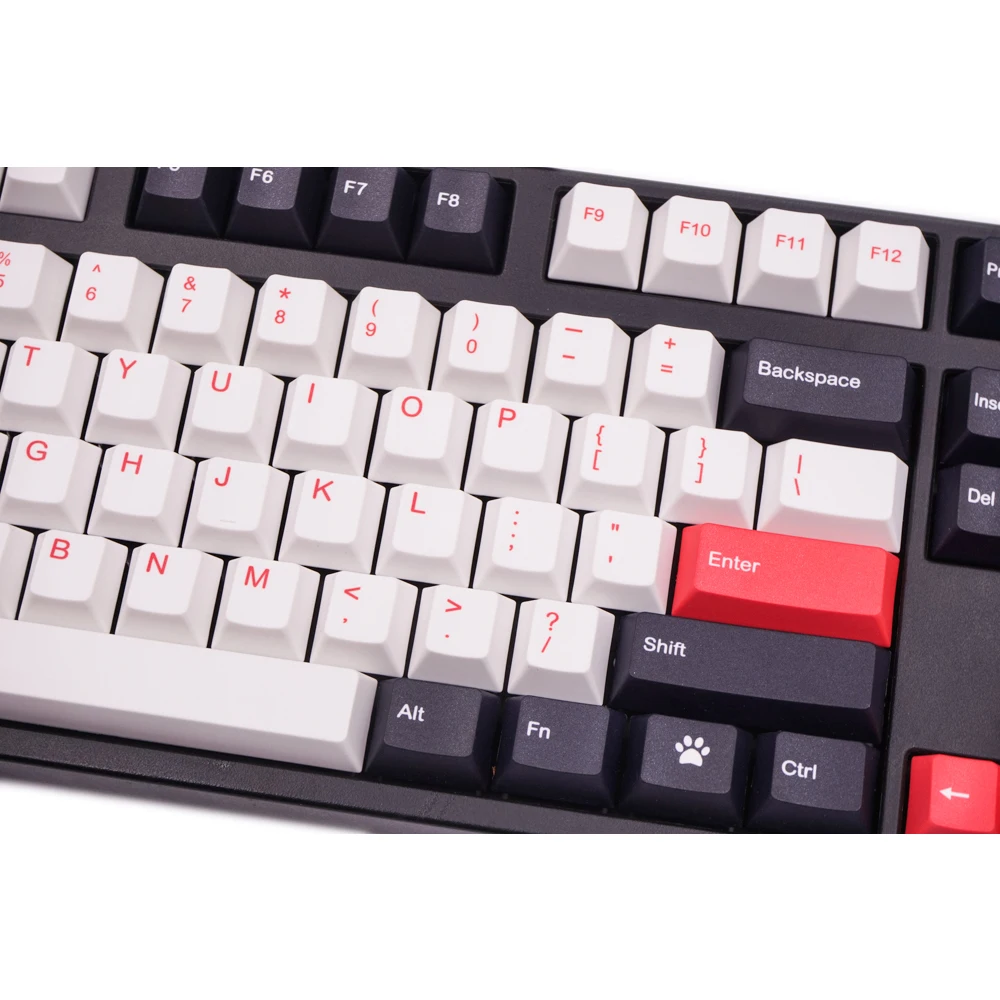 MP Dye-Sublimated Black/Red keycap 108 Keys Thick PBT keycaps MX Switch Cherry/NOPPOO/Flick Mechanical Keyboard Keycap
MP Dye-Sublimated Black/Red keycap 108 Keys Thick PBT keycaps MX Switch Cherry/NOPPOO/Flick Mechanical Keyboard Keycap