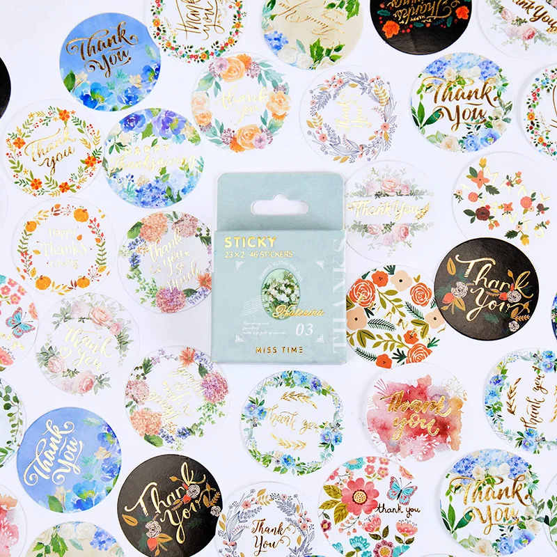 46 Pcs/pack Thank You Stickers Labels Gold Foil Decorative Sealing Labels for Thank You Cards Packages Gift Wedding Scrapbooking
46 Pcs/pack Thank You Stickers Labels Gold Foil Decorative Sealing Labels for Thank You Cards Packages Gift Wedding Scrapbooking