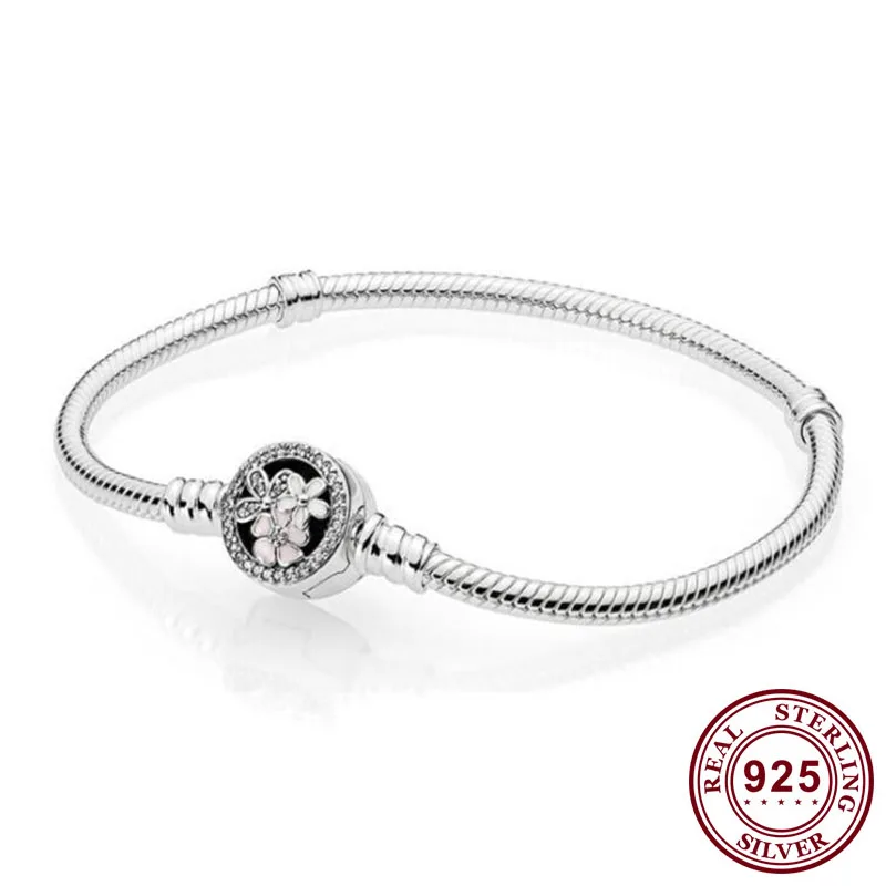 2020 New 925 Sterling Silver Pan Bracelet Round Flower Button Bracelet Fit European Charm Bracelets Women Jewelry
2020 New 925 Sterling Silver Pan Bracelet Round Flower Button Bracelet Fit European Charm Bracelets Women Jewelry