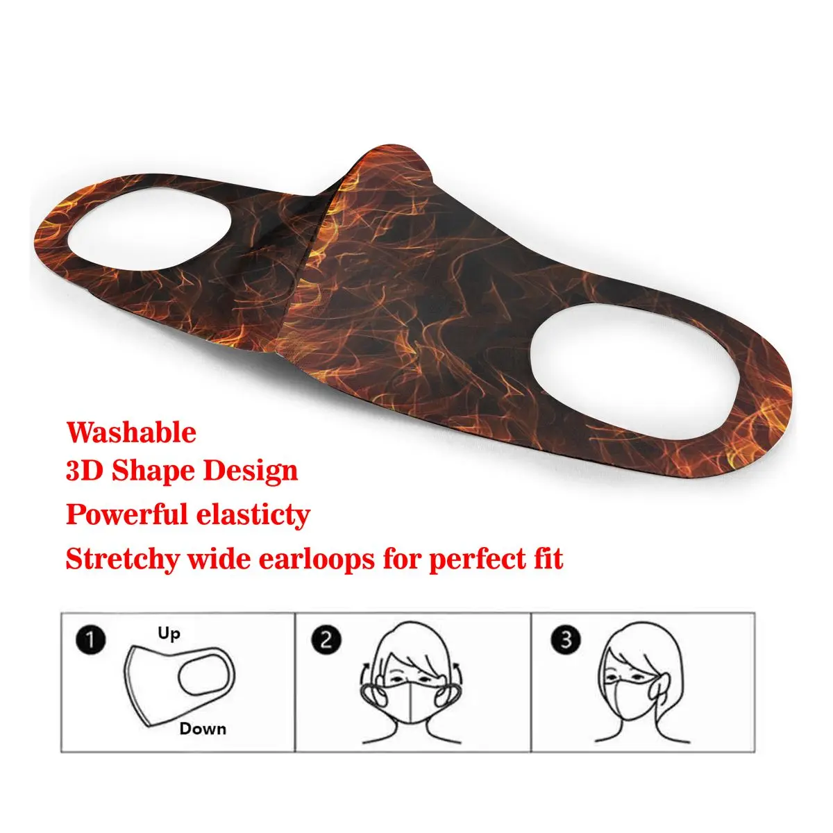 Mouth Mask Strong Fire Flames Background Dust Face Masks Cover Washable & Reusable for Adult Student Kids
Mouth Mask Strong Fire Flames Background Dust Face Masks Cover Washable & Reusable for Adult Student Kids