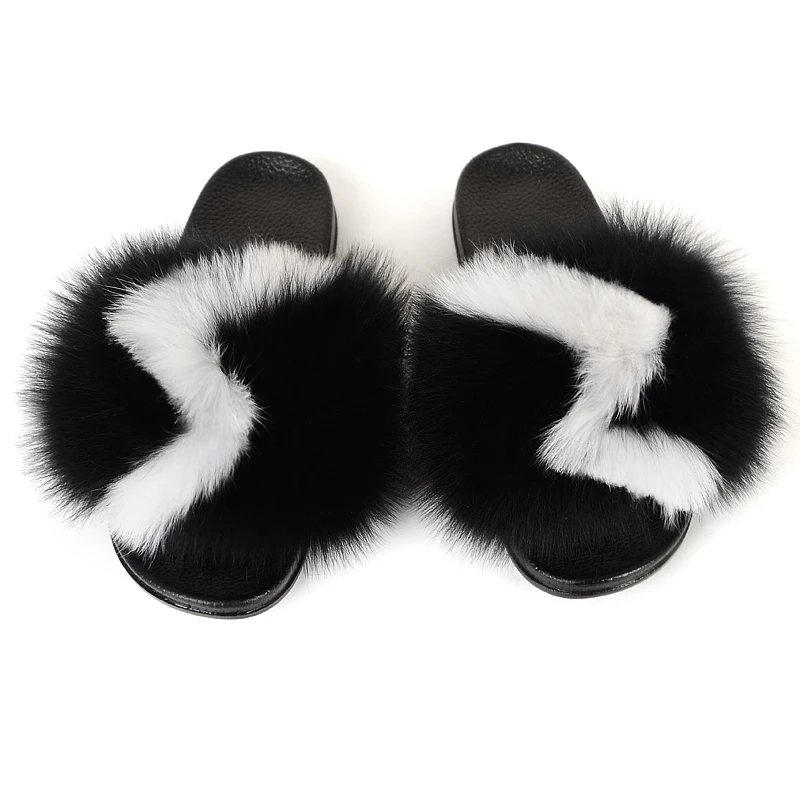 Furry Real Fox Fur Slippers Women Fashion Sexy Fluffy Slides New Design Outside Flip Flops Female Slippers Wholesale
Furry Real Fox Fur Slippers Women Fashion Sexy Fluffy Slides New Design Outside Flip Flops Female Slippers Wholesale