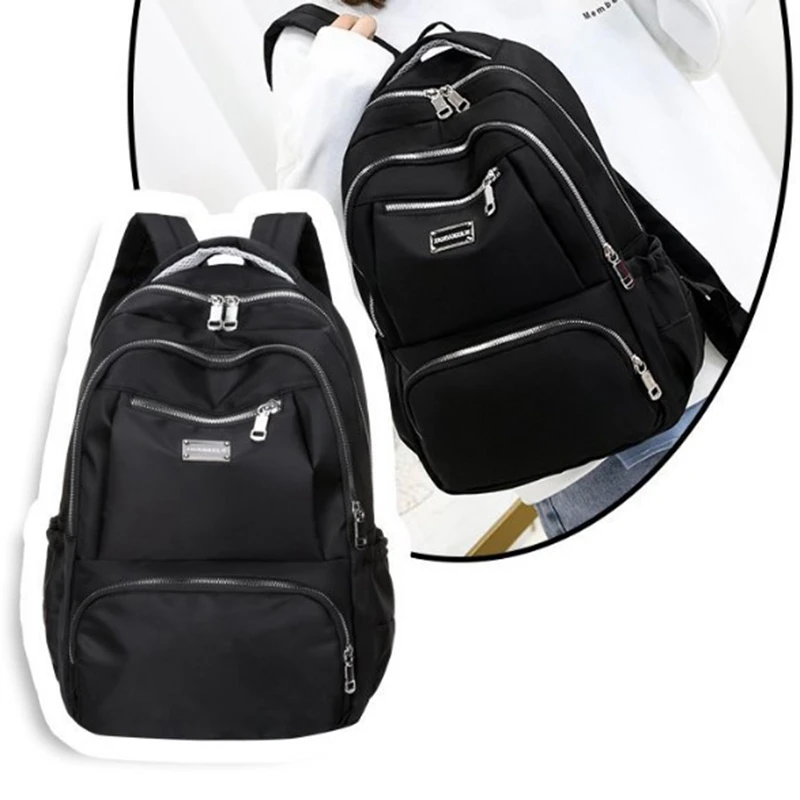 Nylon Cloth Backpack Female Fashion College High School Student School Bag Large Capacity Computer Bag Travel Back
Nylon Cloth Backpack Female Fashion College High School Student School Bag Large Capacity Computer Bag Travel Back