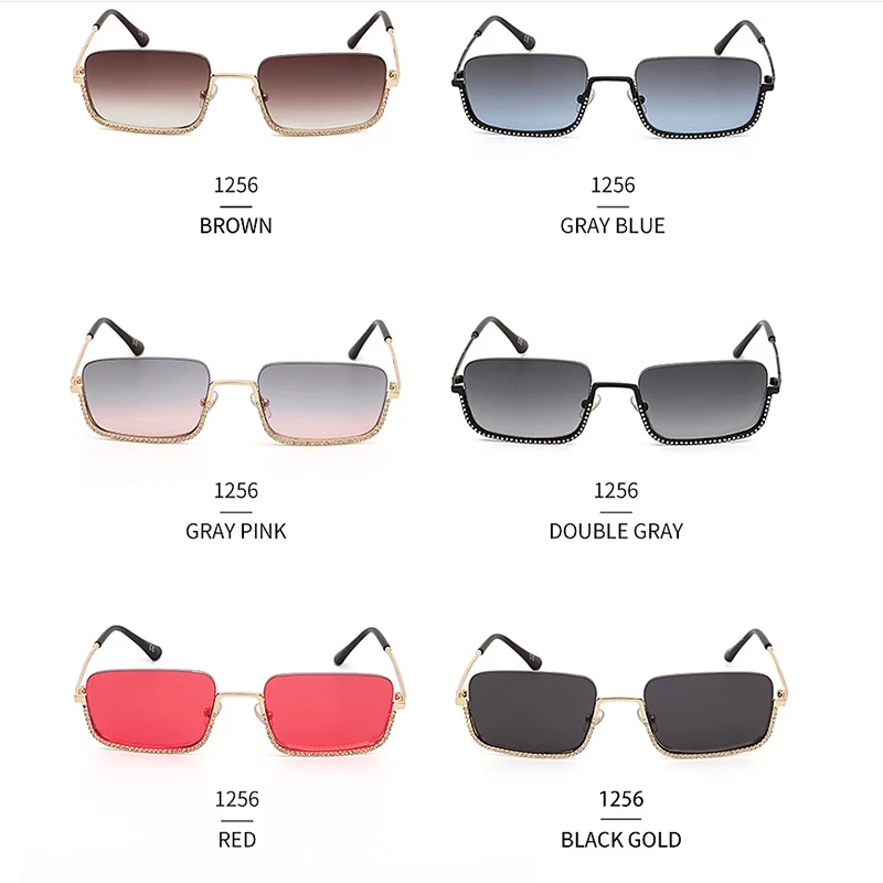 2021 New Style Diamond Inlay Square Half Frame Sunglasses Women Fashion Pink Brown Glasses Luxury Vintage Lentes De Sol Mujer
2021 New Style Diamond Inlay Square Half Frame Sunglasses Women Fashion Pink Brown Glasses Luxury Vintage Lentes De Sol Mujer