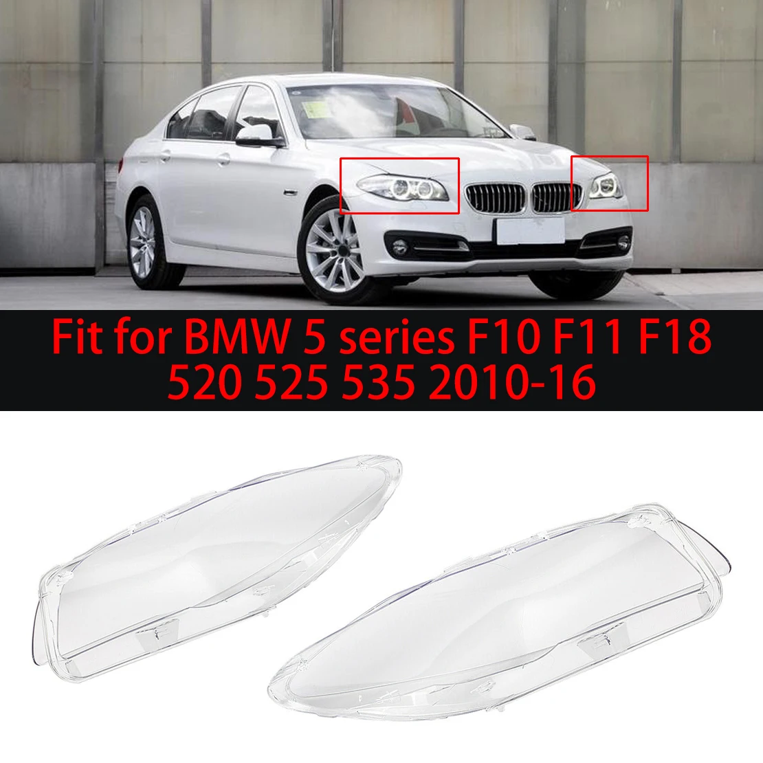 Пара прозрачных крышек для фар 63117343911 63117343912 подходит для BMW 5 серии F10 F11 F18 520 525 535 2010 2011 2012 2013-2016
Пара прозрачных крышек для фар 63117343911 63117343912 подходит для BMW 5 серии F10 F11 F18 520 525 535 2010 2011 2012 2013-2016