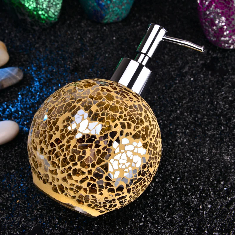 Mosaic Lotion Dispensers Soap Dispensers Glass Liquid Bottle Pump Dispensers Bathroom Suppliers 
Mosaic Lotion Dispensers Soap Dispensers Glass Liquid Bottle Pump Dispensers Bathroom Suppliers