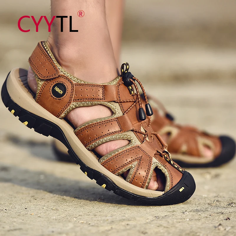 CYYTL Summer Beach Men's Sandals Fashion Waterproof Shoes Outdoor Male Casual Hiking Closed Toe Fisherman Non Slip Slippers
CYYTL Summer Beach Men's Sandals Fashion Waterproof Shoes Outdoor Male Casual Hiking Closed Toe Fisherman Non Slip Slippers