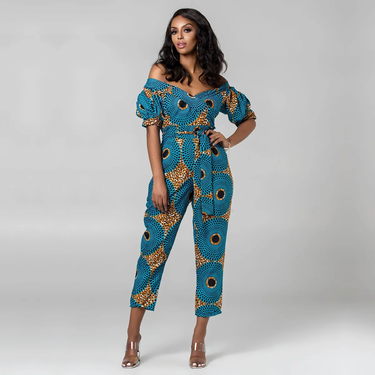 Autumn Robe Africaine 2020 News African Dresses for Women Off Shoulder Dashiki Print Fashion V Neck Jumpsuit Plus Ladies Clothes
Autumn Robe Africaine 2020 News African Dresses for Women Off Shoulder Dashiki Print Fashion V Neck Jumpsuit Plus Ladies Clothes