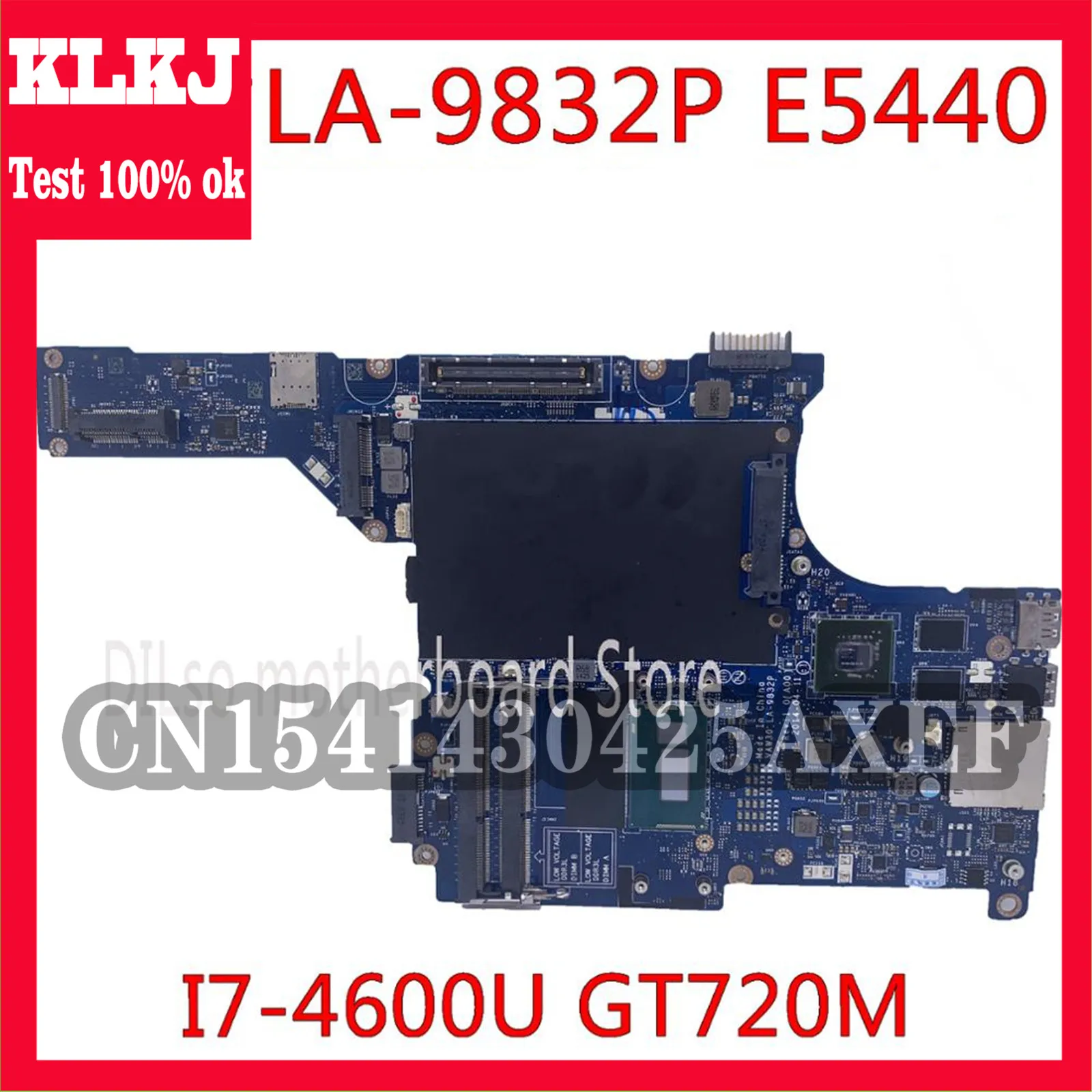 KLKJ LA-9832P Motherboard For DELL E5440 Laptop Motherboard I7-4600U VAW30 LA-9832P GT720M Tested Original Motherboard
KLKJ LA-9832P Motherboard For DELL E5440 Laptop Motherboard I7-4600U VAW30 LA-9832P GT720M Tested Original Motherboard