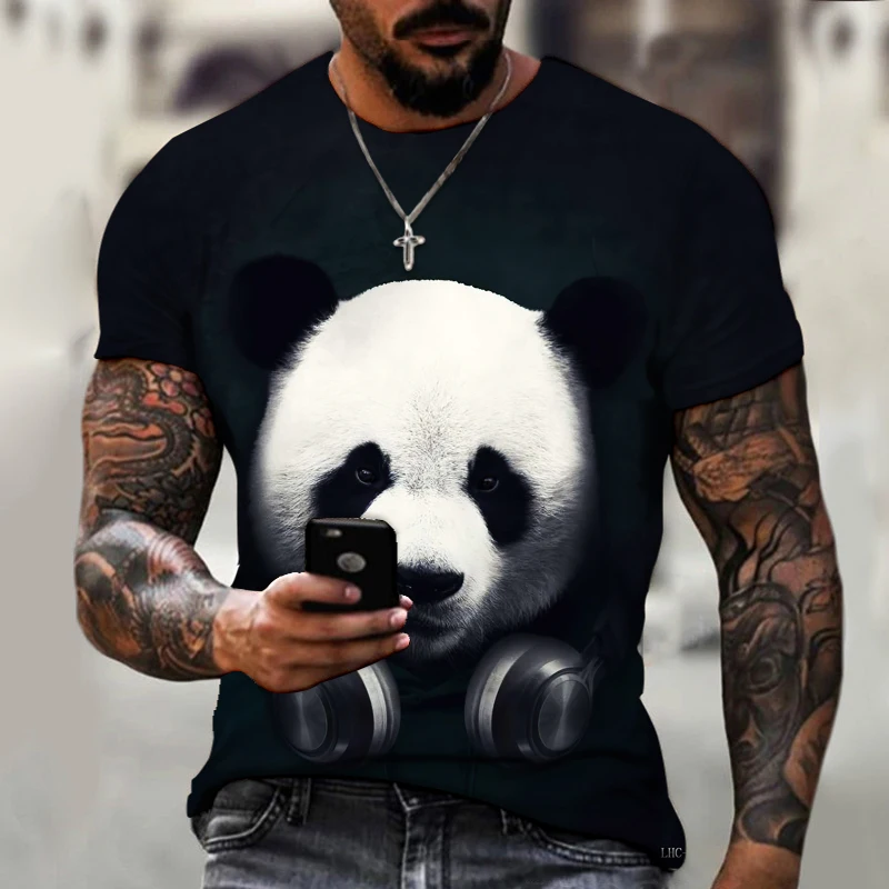 New Summer Men's T-shirt 2022 Fashion Animal Panda 3D T-shirt Oversized Short Sleeve High Quality Fabric Men's Streetwear Top
New Summer Men's T-shirt 2022 Fashion Animal Panda 3D T-shirt Oversized Short Sleeve High Quality Fabric Men's Streetwear Top