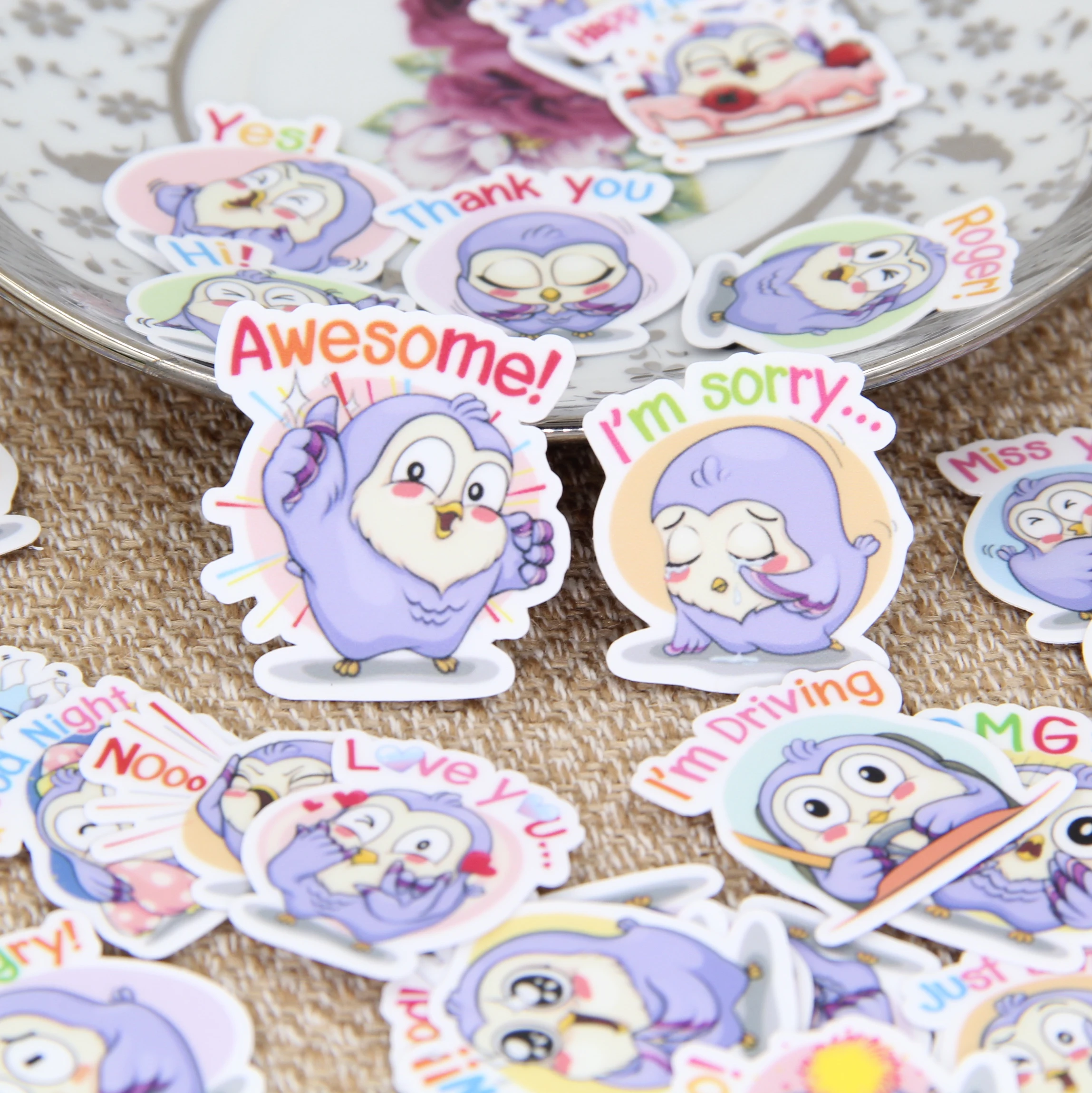 40pcs Purple little penguin stickers/Scrapbooking Stickers /Decorative Sticker /DIY Craft Photo Albums
40pcs Purple little penguin stickers/Scrapbooking Stickers /Decorative Sticker /DIY Craft Photo Albums