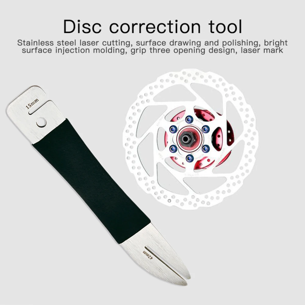 MTB Bike Bicycle Disc Brake Rotor Alignment Truing Tools Mountain Bicycle Disc Flattening Correction Wrench Stainless Steel Tool
MTB Bike Bicycle Disc Brake Rotor Alignment Truing Tools Mountain Bicycle Disc Flattening Correction Wrench Stainless Steel Tool