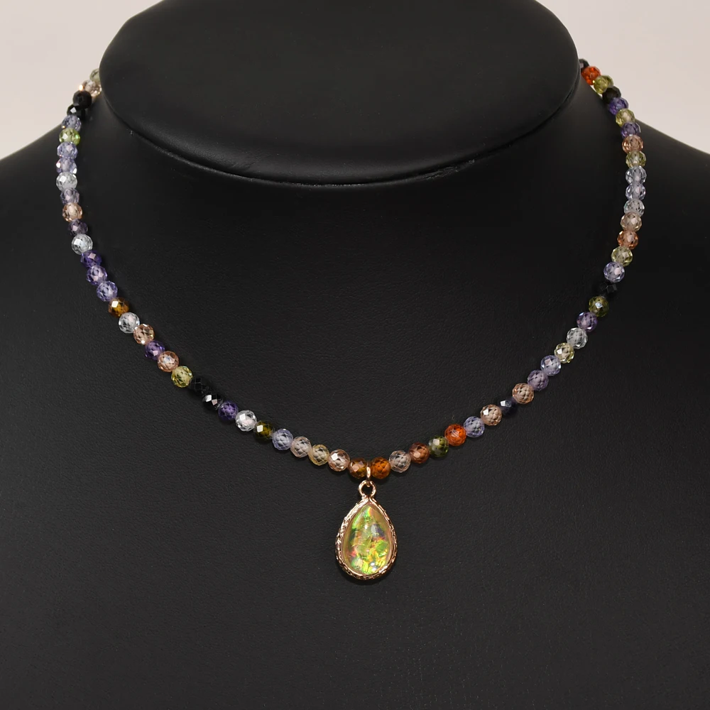 Trendy CZ Stone Pendant Necklace Colorful Round Cubic Zirconia Facet Ball Beads Bling Daily Jewelry Easy Match Necklace Women
Trendy CZ Stone Pendant Necklace Colorful Round Cubic Zirconia Facet Ball Beads Bling Daily Jewelry Easy Match Necklace Women