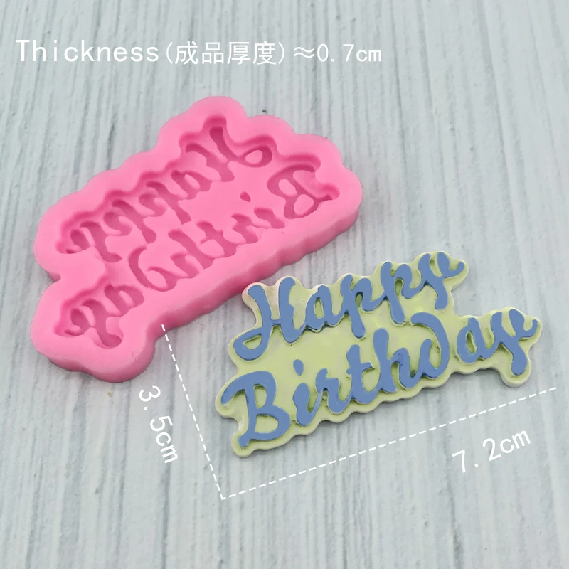 

Silicone 3D Happy Birthday Letters Numers Mold For Ice Jelly Chocolate Mould Birthday Cake Decorating Tool Steam Oven Available