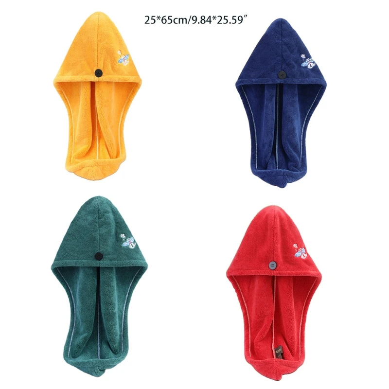 Hair Towel Wrap for Women Butterfly Embroidery Hair Drying Towels with Button Bath Towel Super Absorbent Quick Dry Hair
Hair Towel Wrap for Women Butterfly Embroidery Hair Drying Towels with Button Bath Towel Super Absorbent Quick Dry Hair