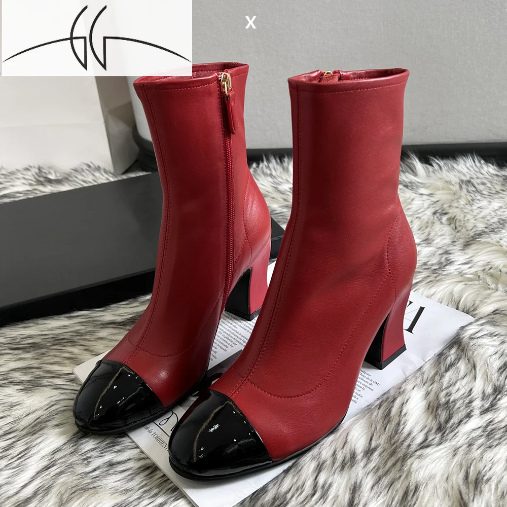 2021 Women's boots summer elastic high heels side zipper women's shoes round toe high-quality short women boots large size 42
2021 Women's boots summer elastic high heels side zipper women's shoes round toe high-quality short women boots large size 42