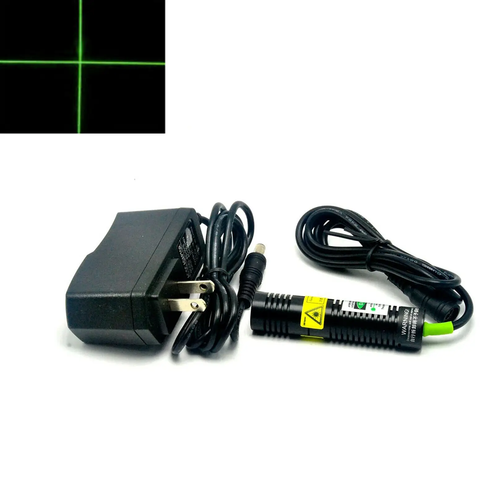 532nm 10mW Cross 5V 1A Green Laser Module Long Time Working 18x75mm w/AC Adapter
532nm 10mW Cross 5V 1A Green Laser Module Long Time Working 18x75mm w/AC Adapter