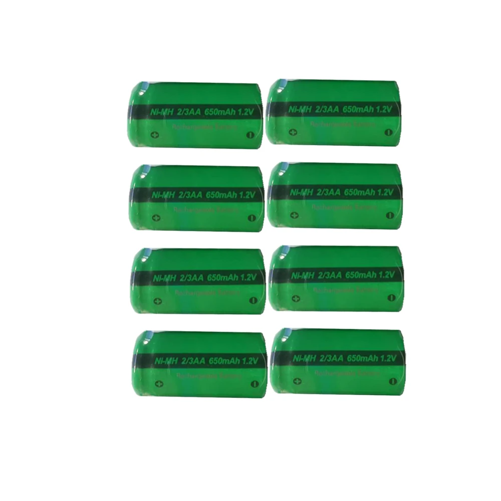 8 x PKCELL 2/3AA 1.2V Ni-MH Battery 650mAh NiMh Rechargeable Battery For Soldering Flat Top For touch pen, Bluetooth
8 x PKCELL 2/3AA 1.2V Ni-MH Battery 650mAh NiMh Rechargeable Battery For Soldering Flat Top For touch pen, Bluetooth