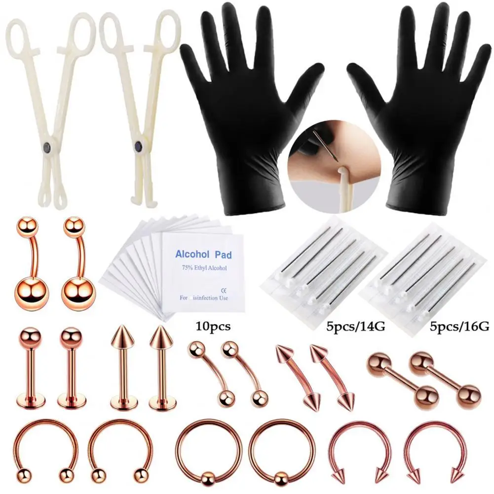 42Pcs 8mm Tattoo Tools Kit Lip Eyebrow Ear Stud Belly Button Ring Body Piercing
42Pcs 8mm Tattoo Tools Kit Lip Eyebrow Ear Stud Belly Button Ring Body Piercing