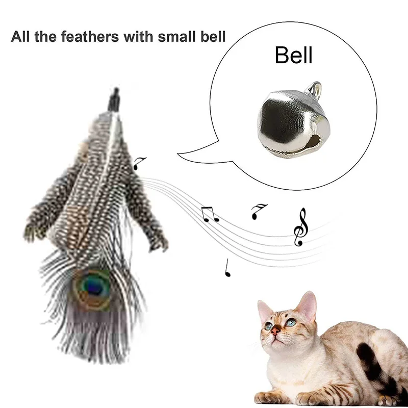 6pcs Retractable Cat Wand Toy Set Gray Cat Teaser with Feather Head Replacement & Bell Cat Stick Supply for Kitten BV789
6pcs Retractable Cat Wand Toy Set Gray Cat Teaser with Feather Head Replacement & Bell Cat Stick Supply for Kitten BV789