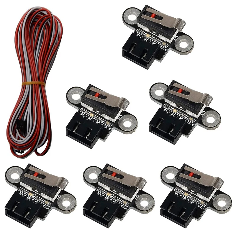 6 Pcs 3D Printer Switch Mechanical Limit Switch Module Mini Endstop Switches with 1M 3Pin Cable for 3D Printers Parts
6 Pcs 3D Printer Switch Mechanical Limit Switch Module Mini Endstop Switches with 1M 3Pin Cable for 3D Printers Parts