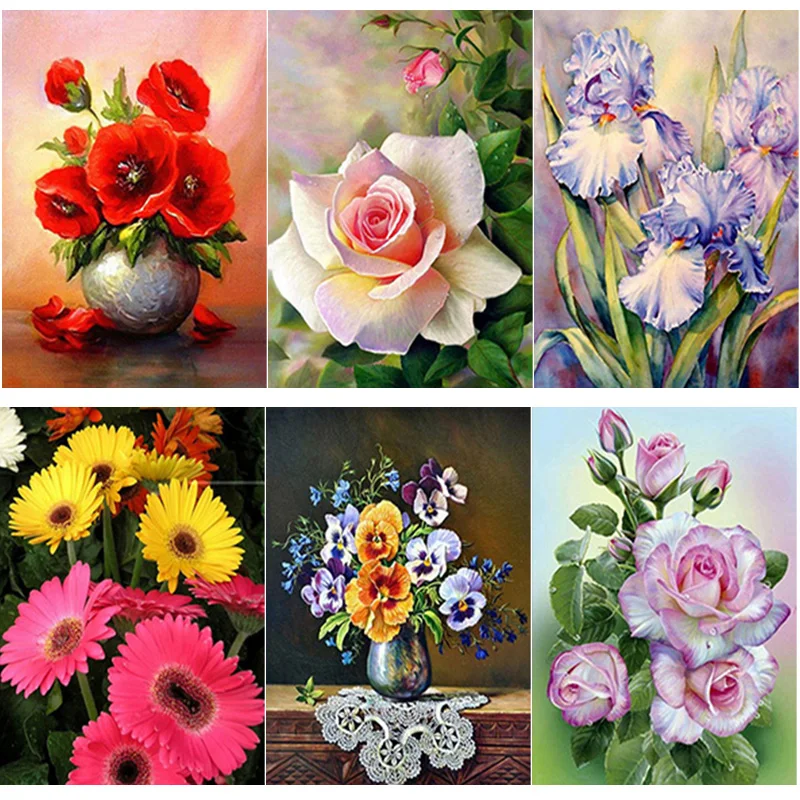 New 5D DIY Diamond Painting Flowers Cross Stitch Potted Plants Diamond Embroidery Full Square Round Drill Home Decor Manual Gift
New 5D DIY Diamond Painting Flowers Cross Stitch Potted Plants Diamond Embroidery Full Square Round Drill Home Decor Manual Gift