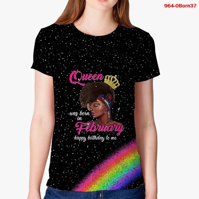 A Queen Was Born In February 3d Printing Women T Shirts Happy Birthday To Me Rhinestone High Heels T-shirt Aesthetic Clothes
A Queen Was Born In February 3d Printing Women T Shirts Happy Birthday To Me Rhinestone High Heels T-shirt Aesthetic Clothes