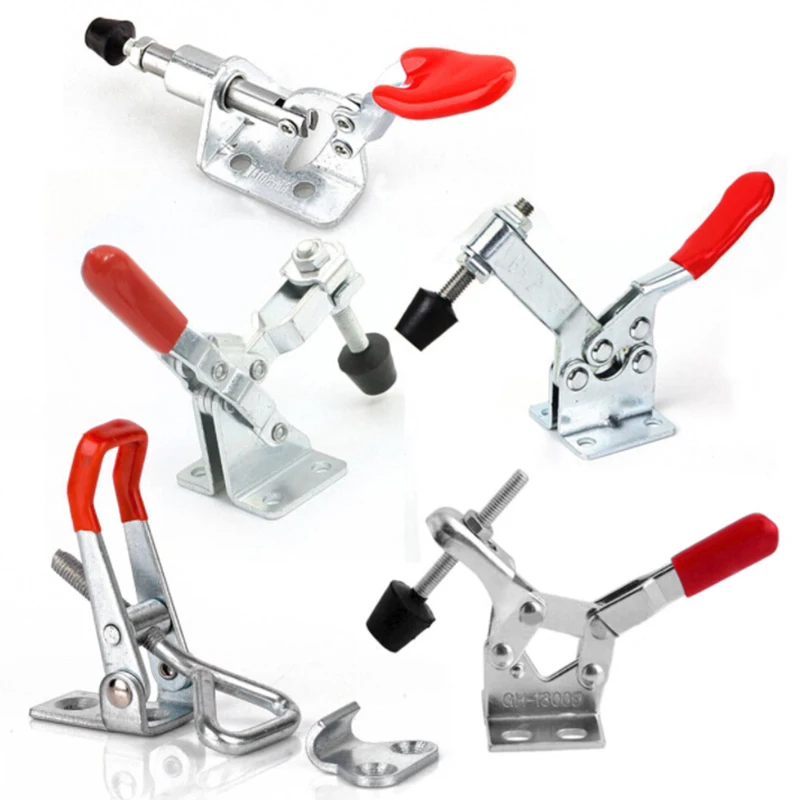 Capacity Toggle Clamp Adjustable Metal+Plastic Replacement Accessories Metal Practical Quick Welding Fixing Clamp GH-13009
Capacity Toggle Clamp Adjustable Metal+Plastic Replacement Accessories Metal Practical Quick Welding Fixing Clamp GH-13009