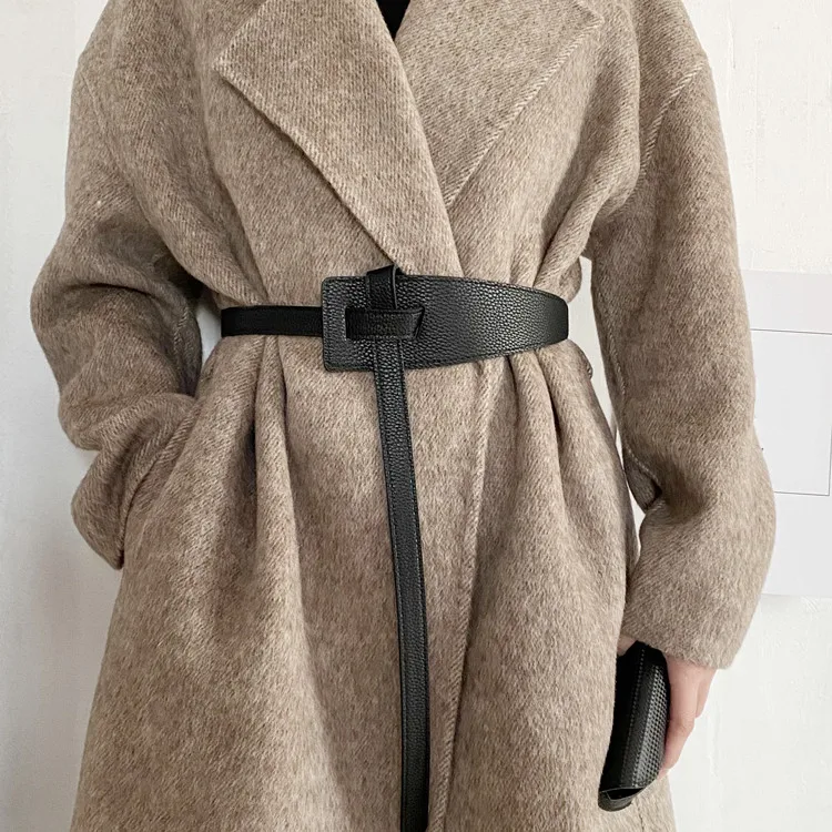 NEW Black Patchwork Belt Female Knotted Decorate Skirt Coat Dress Waistband Long Wide Soft PU Leather Strap Belts Gifts Student
NEW Black Patchwork Belt Female Knotted Decorate Skirt Coat Dress Waistband Long Wide Soft PU Leather Strap Belts Gifts Student
