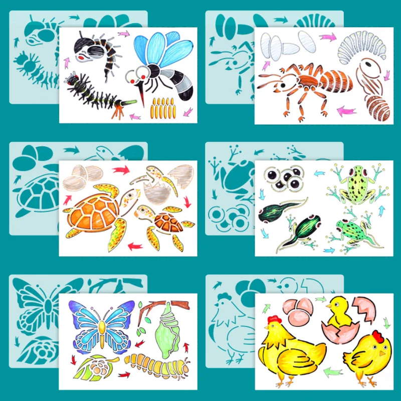 1 Sheet 28*20cm Animal Life Cycle Stencil DIY Wall Layering Painting Template Decor Scrapbook Diary Coloring Embossing Reusable
1 Sheet 28*20cm Animal Life Cycle Stencil DIY Wall Layering Painting Template Decor Scrapbook Diary Coloring Embossing Reusable