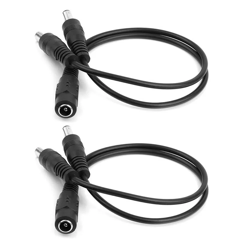 2pcs Dc 5.5 X 2.1 mm 1 plug to 2 adapter Power cable | Электроника
