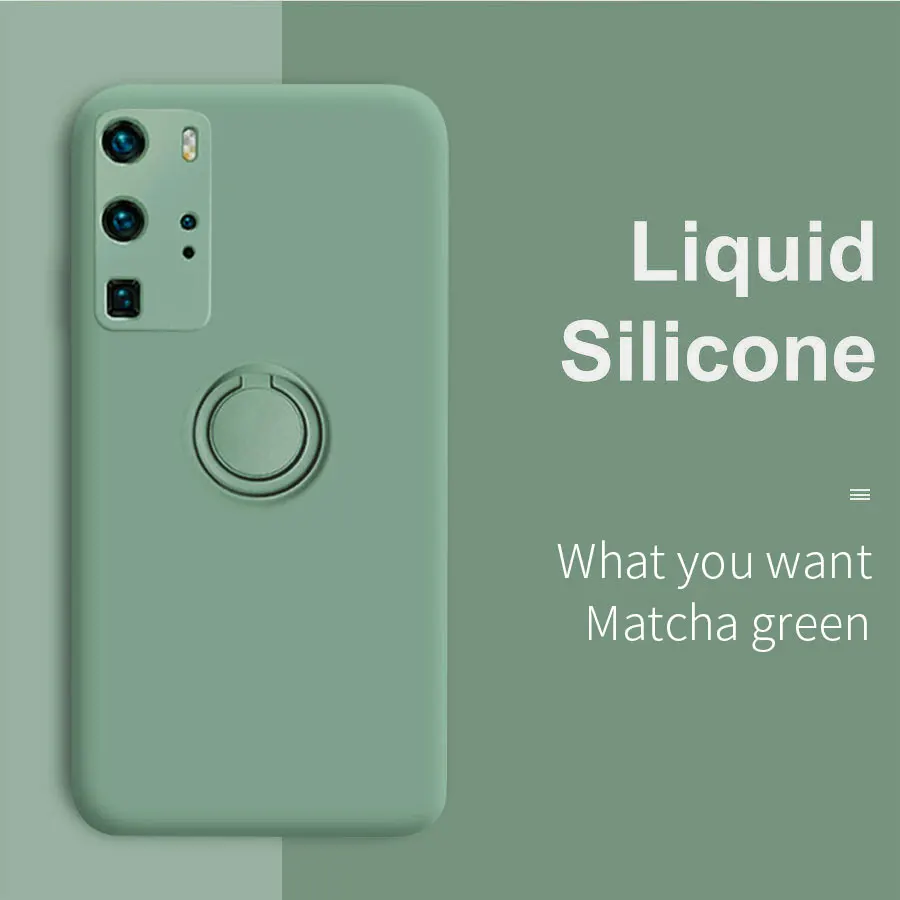 Ультратонкий силиконовый Магнитный чехол держатель для телефона Huawei P40 P30 P20 Mate 30